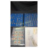 Lincoln wheat penny collectors books, one book is
