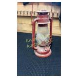 Vintage red kerosene lantern approximately 12ï¿½