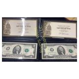 Two 2$ bill notes with certificates of