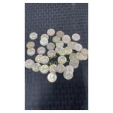 Forty pcs of 1964  Washington silver quarters