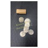 20 Kennedy half dollars from 1964 (Silver)