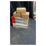 6 boxes of ammunition. 3 boxes of 762 MM. 2 boxes