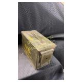 Ammunition can with ammo inside. 9 boxes of