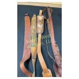 Assortment of Custom leather shoulder straps