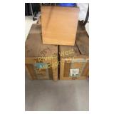 Oak block flooring Approximately 55 square feet,