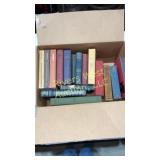 Box full of misc books. 16 books total
