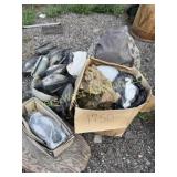 Large collection of duck decoys