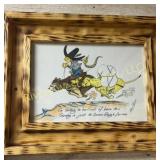 Framed Albert Racine artwork