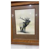 Signed elk artwork DC Buckley '83