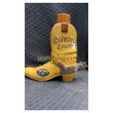 Ezra Brooks 'Silver Spur' whiskey decanter shaped