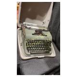 Vintage typewriter. in case
