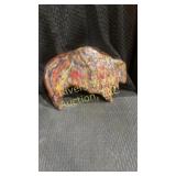 Bison tin decor