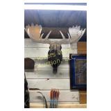 Metal Hand-made moose head. Roughly 80-90 lbs. 36