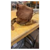 Orange sack with true obsidian, small antler
