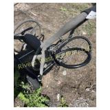Large garden hose reel on wheels