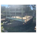 Custom built single axle  flatbed trailer 8'X12'