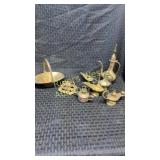 Assortment of brass collectibles