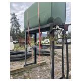250 Gal fuel tank on a stand