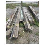 Assortment of nine timbers from 8ft-17ft