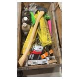 Wooden box filled with miscellaneous forest