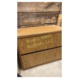 Wood filing cabinet