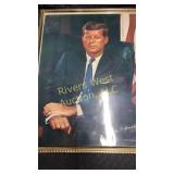Framed portrait of John F. Kennedy, the 35th
