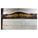 Vintage craved Chinese dragon artwork signed by