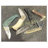5 miscellaneous pocket knives.