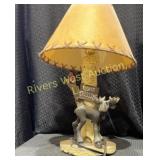 Small 'Moose Crossing' lamp.