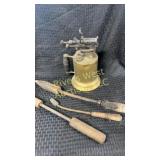 Vintage/antique soldering irons and blow torch