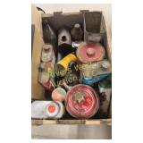 Box full of vintage and antique tins!