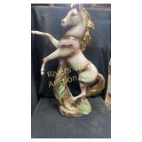 Vintage California Pottery Rearing Horse