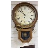 Vintage wall clock with keys