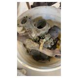 Bucket full of vintage/ antique parts