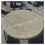 Concrete lawn table 40' in diameter