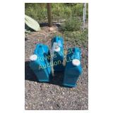 Three 7 gallon, Reliance water containers.