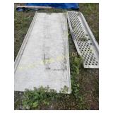 Two aluminum ramps