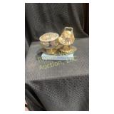 Assorted antique silverware and dishes
