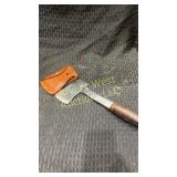 Western hatchet and sheath