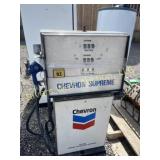 Vintage Chevron gas pump
