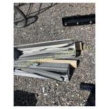 Pair of collapsible saw horses