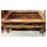 Western coffee table (MISSING GLASS)