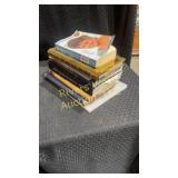 Stack of miscellaneous books