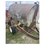 500 Gal water tank on trailer