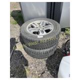 Set of snow tires 225-60R16 studded