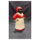 Aunt Jemimma cast iron coin bank 10? tall