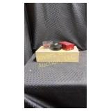 Vintage sewing kit filled with sewing supplies