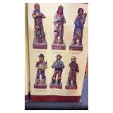 Set of 6 vintage decanters. C.M. Russell series.