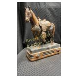 Vintage Abbotwares Standing Horse and Saddle