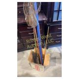 Five vintage/antique fly rods with five vintage